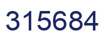 Number 315684 blue image