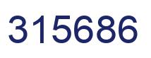 Number 315686 blue image