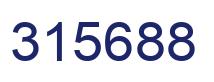 Number 315688 blue image