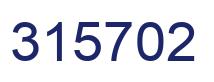 Number 315702 blue image