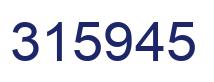 Number 315945 blue image