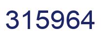 Número 315964 imagen azul