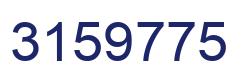 Número 3159775 imagen azul