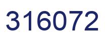 Number 316072 blue image