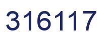 Number 316117 blue image