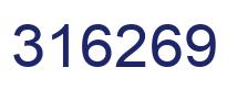 Number 316269 blue image