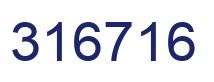 Number 316716 blue image