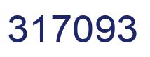 Number 317093 blue image
