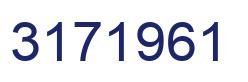 Number 3171961 blue image