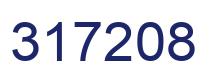 Number 317208 blue image