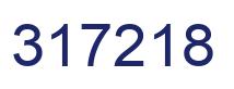 Number 317218 blue image