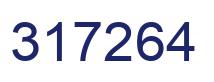 Number 317264 blue image