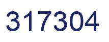 Number 317304 blue image