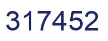Number 317452 blue image