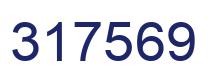 Number 317569 blue image