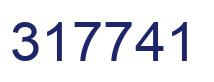 Number 317741 blue image