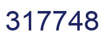 Number 317748 blue image