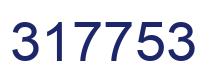 Number 317753 blue image