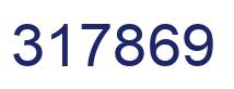 Number 317869 blue image