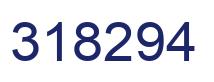 Number 318294 blue image