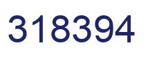 Number 318394 blue image
