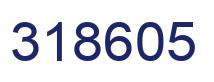 Number 318605 blue image