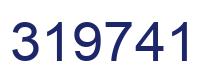Number 319741 blue image