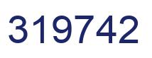 Number 319742 blue image