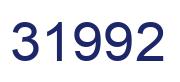 Number 31992 blue image
