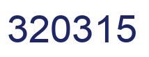 Number 320315 blue image