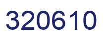 Number 320610 blue image