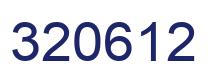 Number 320612 blue image