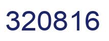 Number 320816 blue image