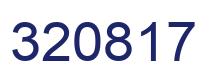Number 320817 blue image