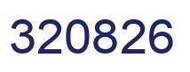 Number 320826 blue image
