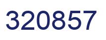 Number 320857 blue image