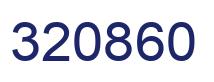 Number 320860 blue image