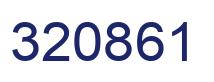Number 320861 blue image