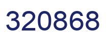 Number 320868 blue image