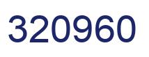 Number 320960 blue image
