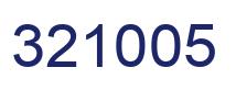 Number 321005 blue image