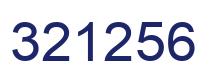 Número 321256 imagen azul
