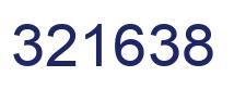 Number 321638 blue image