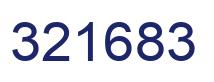 Number 321683 blue image