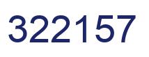 Number 322157 blue image