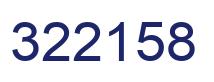 Number 322158 blue image