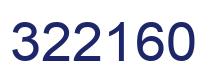 Number 322160 blue image