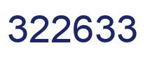 Number 322633 blue image