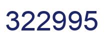 Número 322995 imagen azul