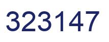 Número 323147 imagen azul